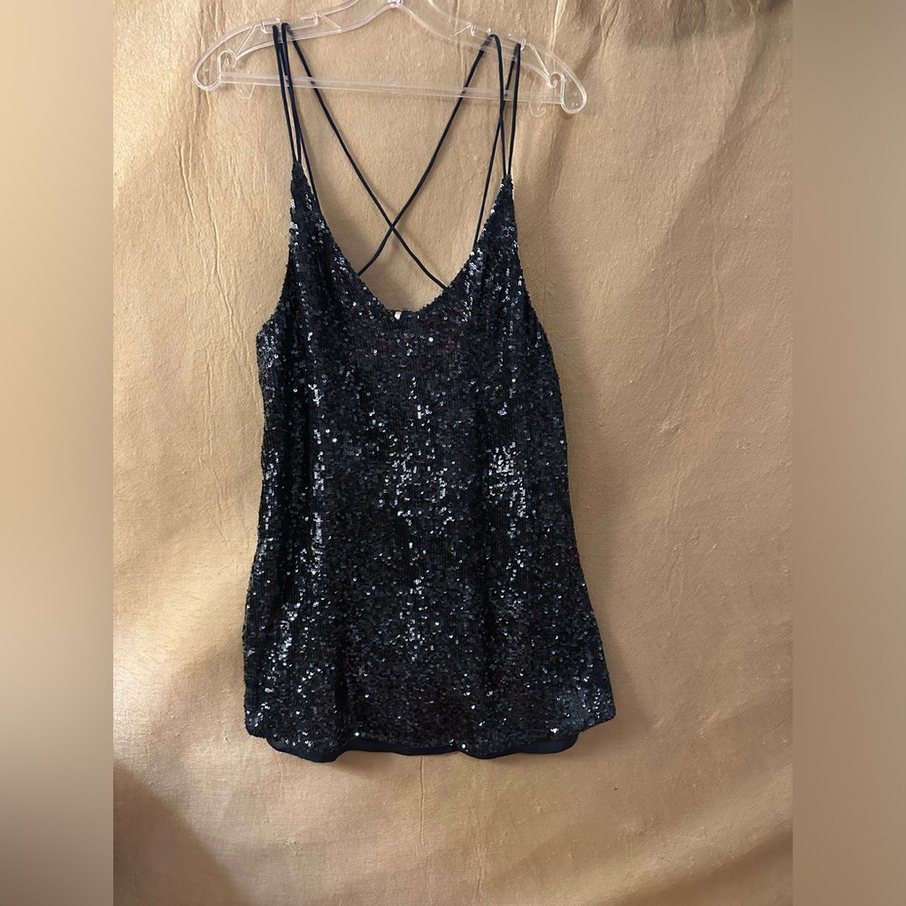 Women’s free people small sequined mini dress blue